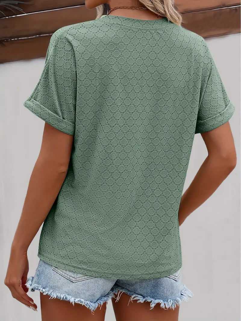 Elegant Short Sleeve Top