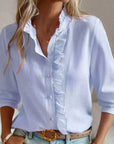 Stylish Polo Blouse with Soft Finish