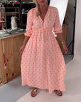 Elegant Dress with V-Neckline