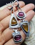 Retro Geometric Triangle Earrings