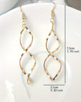 Elegant Spiral Earrings with Modern Twist
