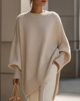 Round Neck Loose Mid-Length Sweater
