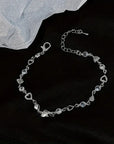 Chic Love Bracelet with Graceful Heart Accent