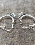 Turquoise Statement Earrings Retro Style