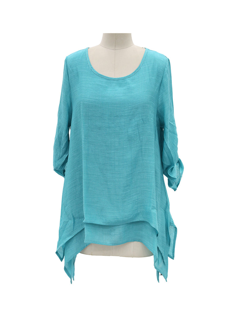 Round Neck Two-Piece Set