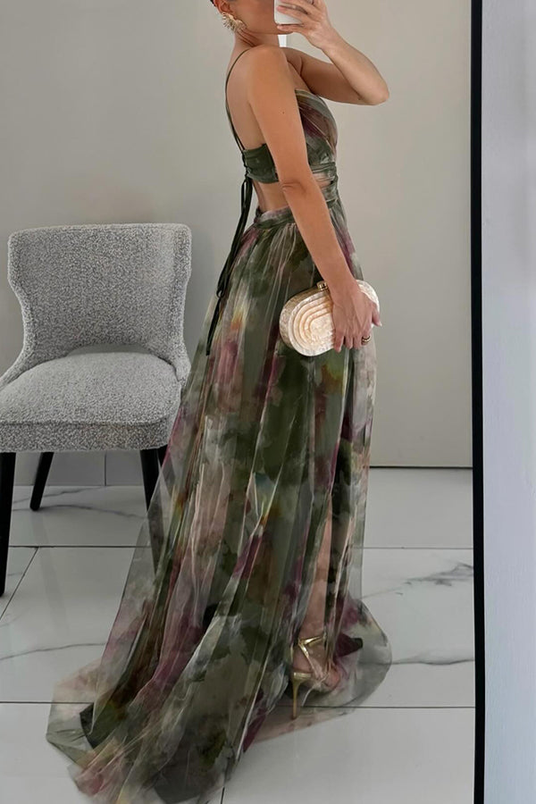 Feminine Sleeveless Maxi Dress For Women