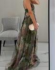 Feminine Sleeveless Maxi Dress For Women