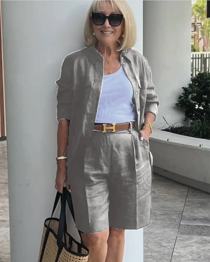 Women's Cardigan Two-Piece Set