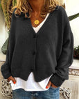 Comfortable Relaxed Fit Knit Cardigan