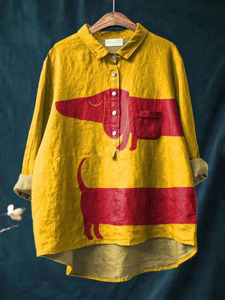 Bold Dog Art Shirt Featuring Charlie