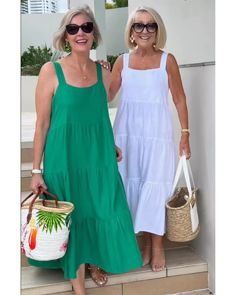 Stacked Sleeveless Boho Dress