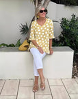 Stylish V-Neck Blouse for Women