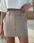 Modern Two-Piece Blazer and Shorts Outfit