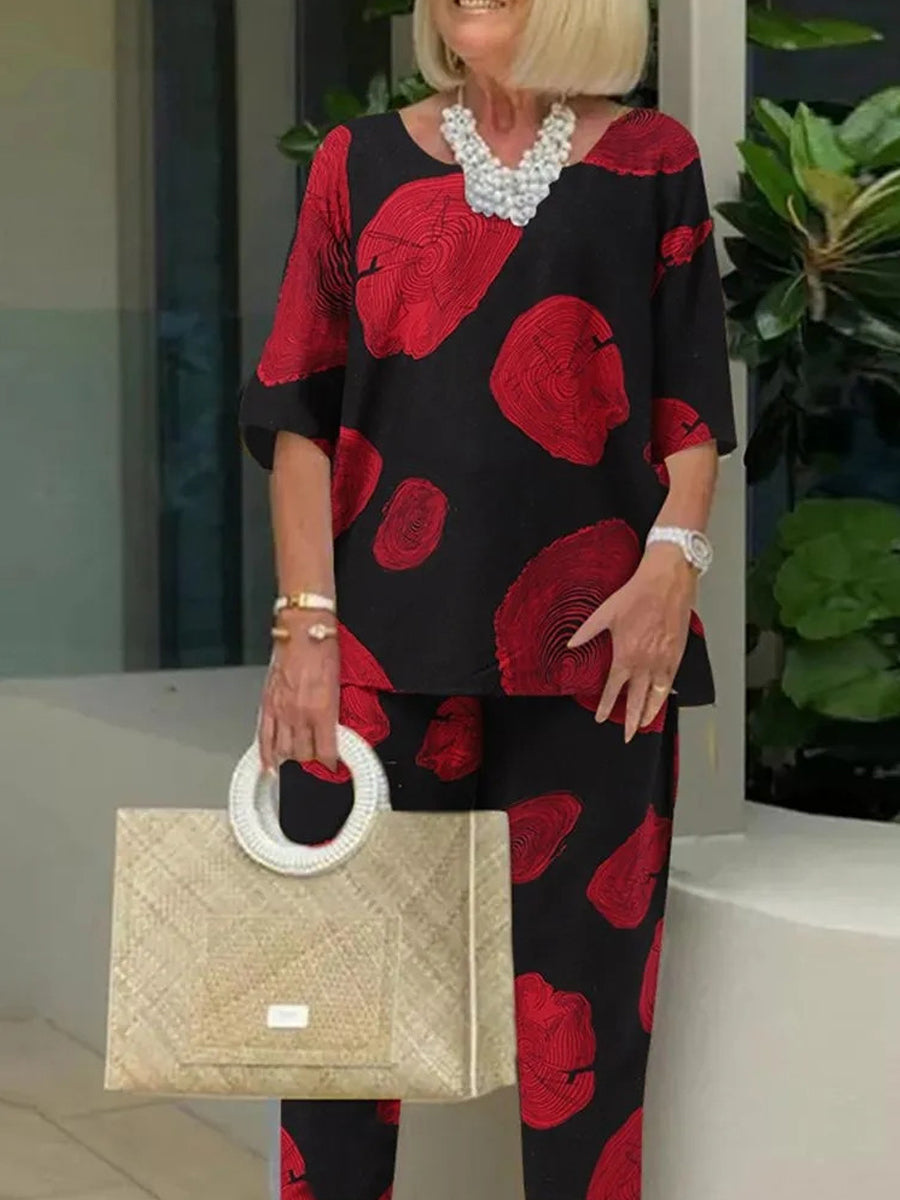 Circle Pattern Design Two Piece-Set