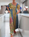 Boho Bliss Patchwork Maxi Dress