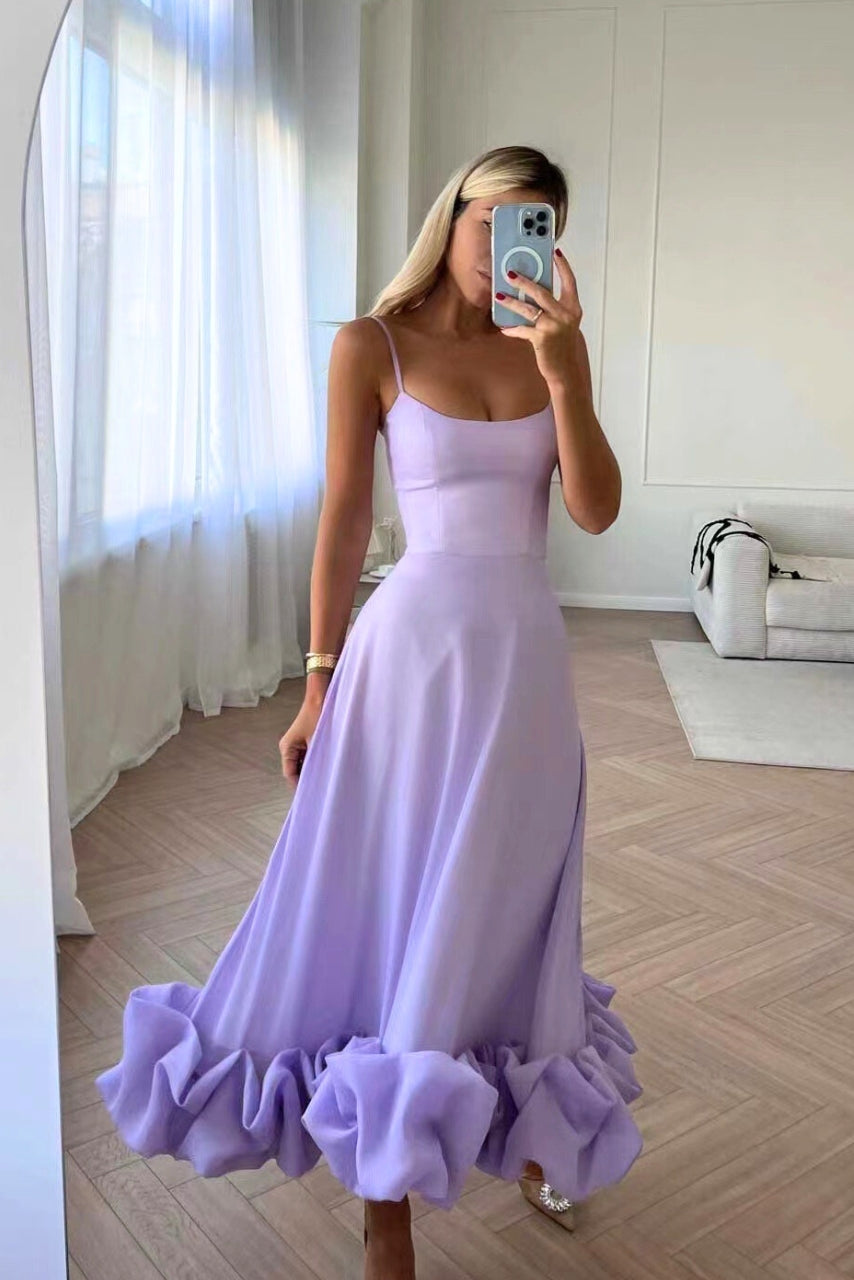 Flowy A-Line Dress With Graceful Fit