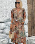 Trendy Summer Dress with Delicate Leopard Lace
