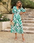 Graceful Flared Midi Dress with Tailored Fit