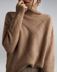 Mary Cozy Turtleneck Knit Sweater
