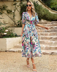 Graceful Flared Midi Dress with Tailored Fit