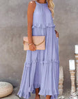 Soft Ruffle Casual Dress – Lightweight, Flowy Summer Style Perfect for Travel & Everyday Elegance