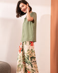 Summer Cotton Crepe Loungewear Set