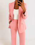 Modern Blazer Outfit with Bold Stripe Trim