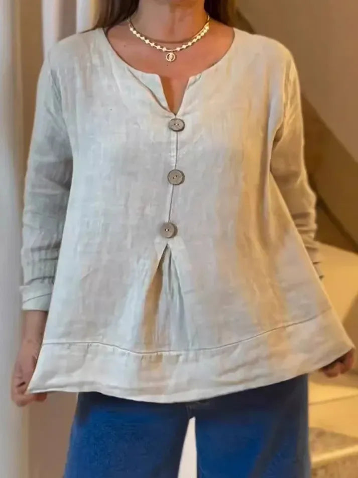 Tailored Casual Top with a Clean Look