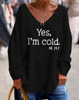 Women’s Plus Size V-Neck Knit Sweater