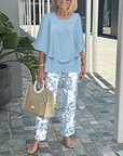 Mid-Sleeve Set Two-Piece