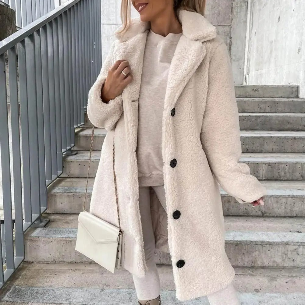 Cozy Women's Longline Wool Coat