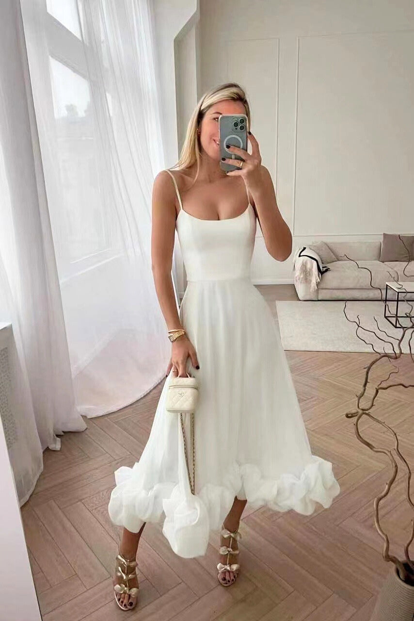 Flowy A-Line Dress With Graceful Fit