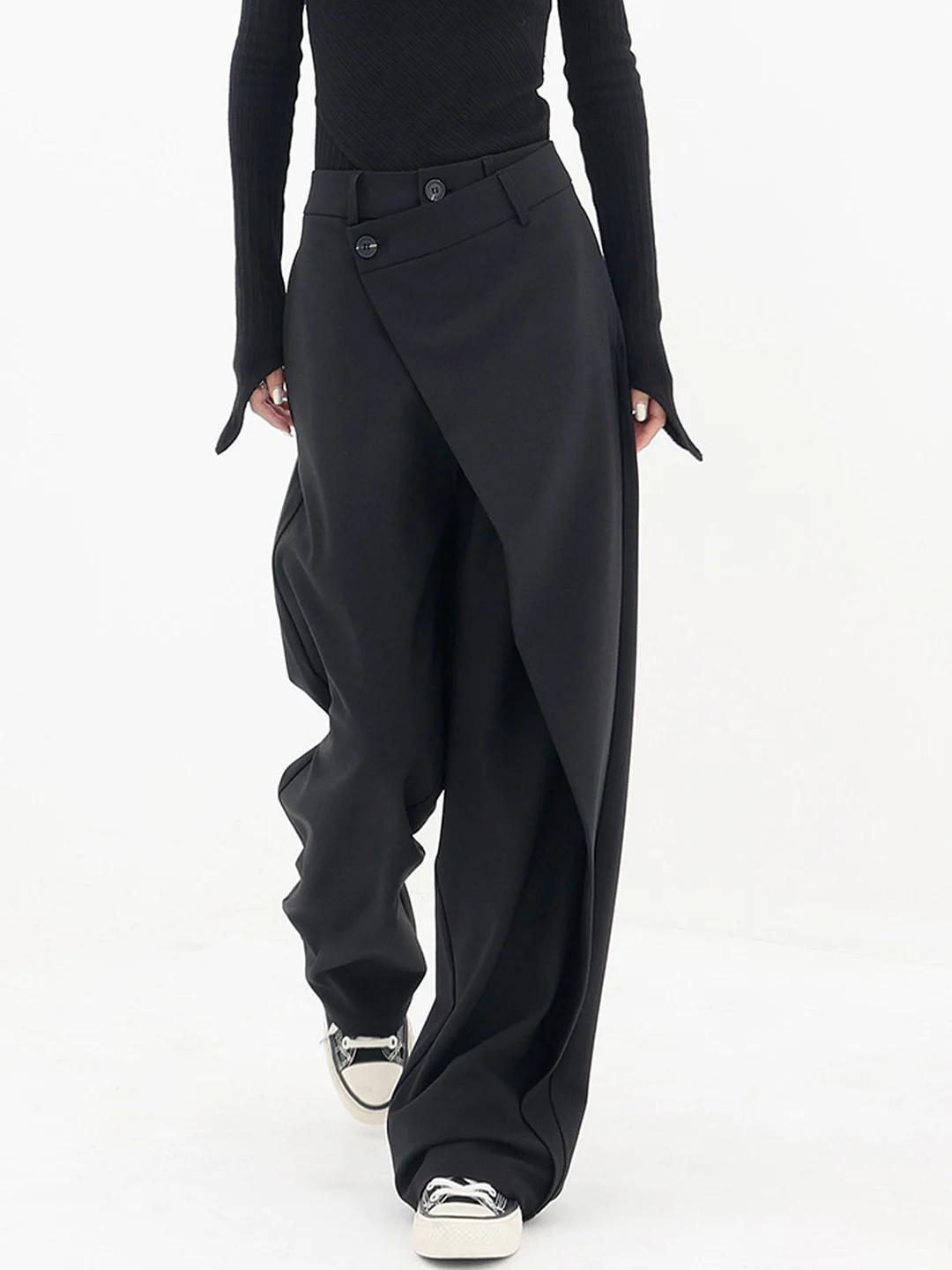 Fashionable asymmetric trousers