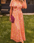 V-Neck Maxi Gown with Effortless Charm