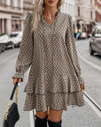 Print Long Sleeve Dress