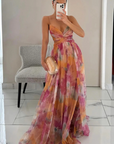Feminine Sleeveless Maxi Dress For Women