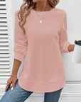 O-Neck Long Sleeve Daily Wear Shirt