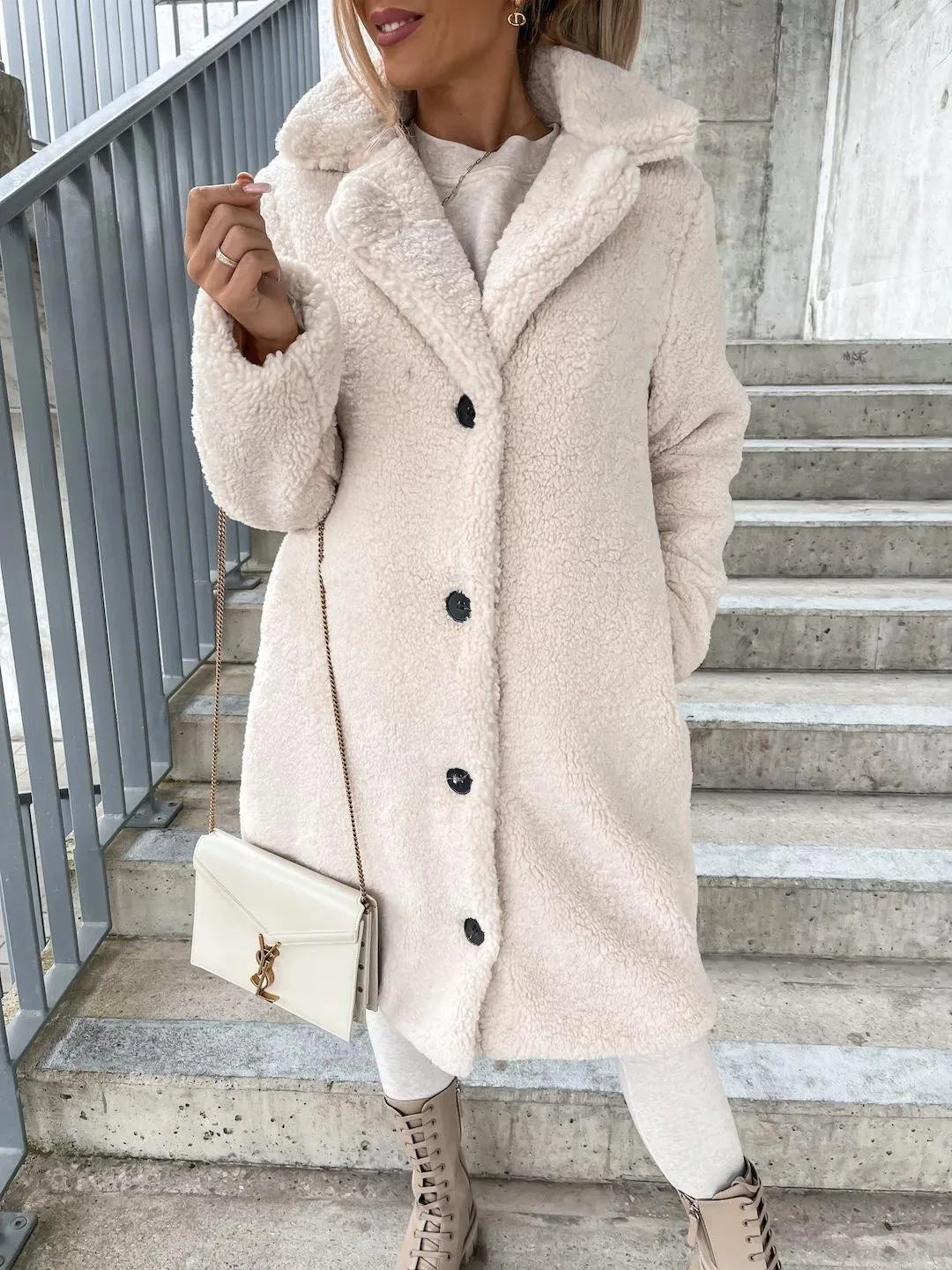 Cozy Women's Longline Wool Coat
