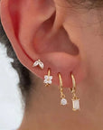 Odette Stud and Drop Earrings Set