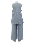 Casual Sleeveless Two-Piece Set