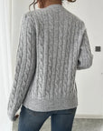 Knitted Cable Cardigan for Women's