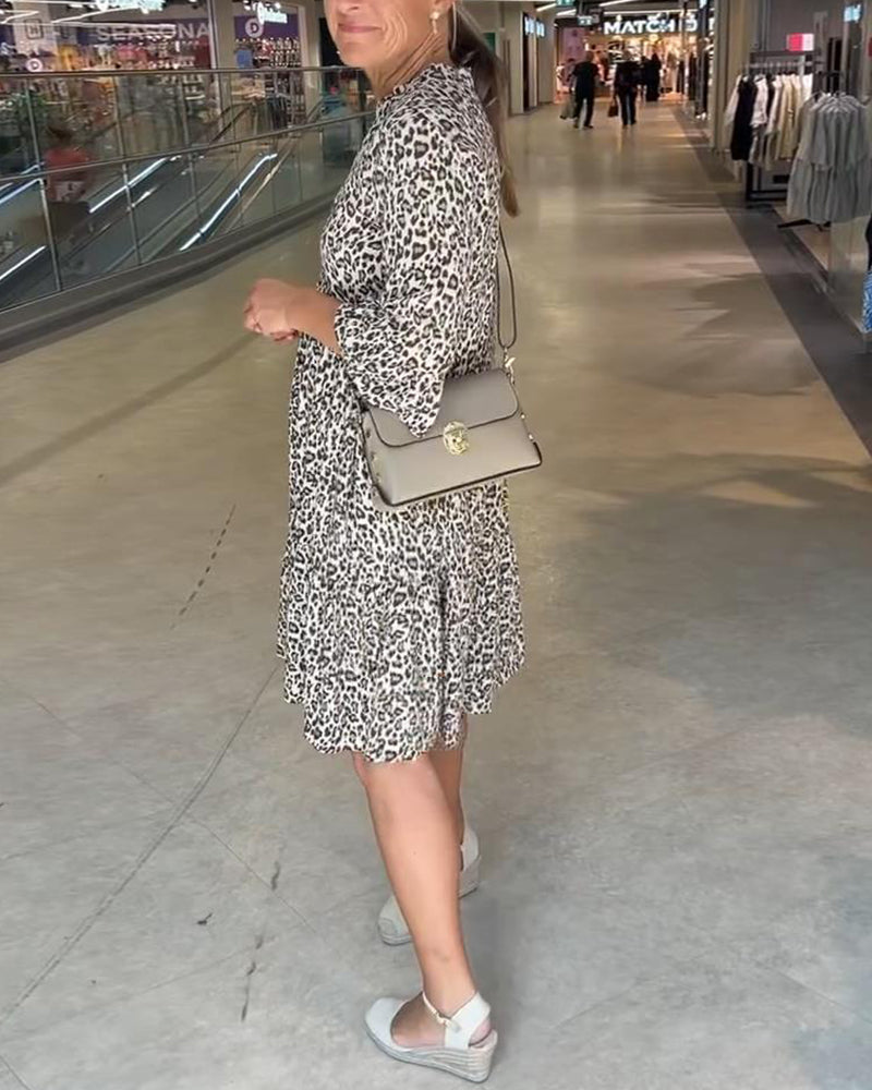 Modern Loud Print Casual Dress