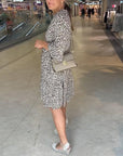 Modern Loud Print Casual Dress