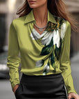 Luxurious Shine Satin Top – Drapey Silhouette for Chic Evenings and Date Nights