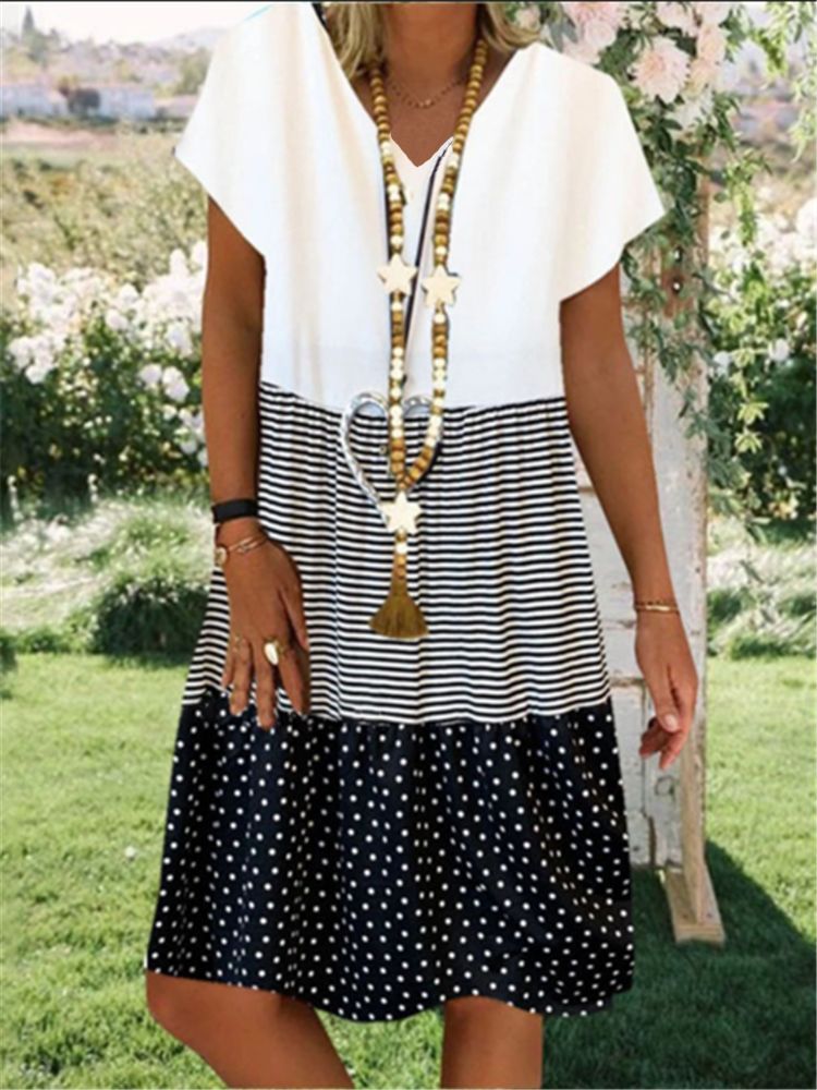Stylish Floral Print Dress