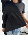 Casual Rain Jacket with Hood Women