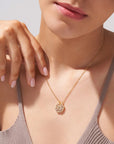 Lucky Heart Necklace with Dainty Shine