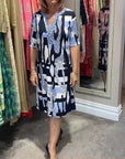 Women's leopard print midi dress