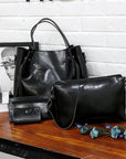 Elegant Leather Bag with Contemporary Flair