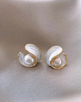 Antoinette Luxe White Opal Earrings